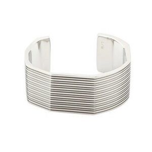 Calvin Klein Jewelry Women's Geometric Silver-Tone Stainless Steel Bracelet